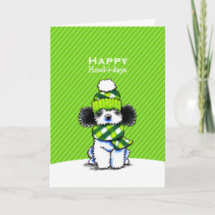 Cartão De Festividades Personalidade Verde De Natal De Partida De Xadrez