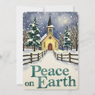 Cartão De Festividades Personalizable Vintage  Flat Holiday Card 