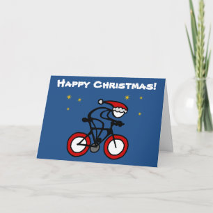 Cartão De Festividades Personalização de Papais noeis de Natal Stick-With