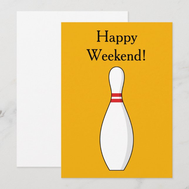 Cartão De Festividades Personalização do Skittle da boliche (Frente/Verso)