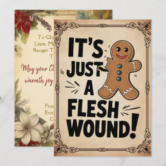 Cartão De Festividades Personalizado Apenas uma Ferida Superficial Divert