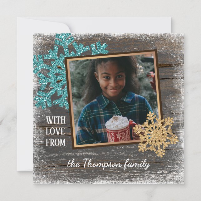 Cartão De Festividades Personalizado Com Saudações De Camas De Amor (Frente)