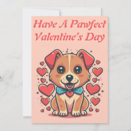 Cartão De Festividades Personalizado Dia dos Namorados Cachorro Retro Imp