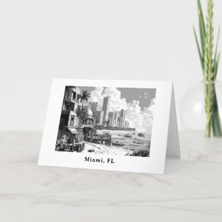Cartão De Festividades Personalizado Do viagem Miami FL