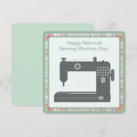 Personalizado Elegante Feliz Sewing Machine Day DY
