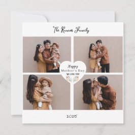 Cartão De Festividades Personalizado Estilo Foto de Boas Festas do Dia da