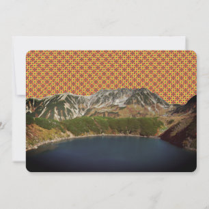 Cartão De Festividades Personalizado para Colagem de Lago Montanha Editáv