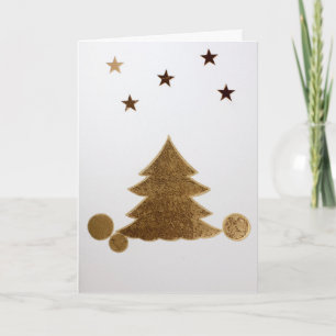 Cartão De Festividades Personalizar árvore de Natal, ornamentos
