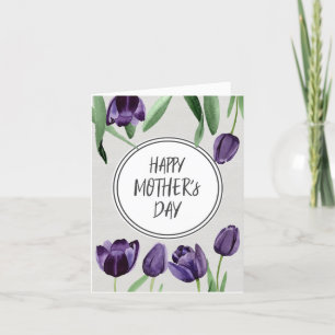 Cartão De Festividades Personalizar placa de Dia de as mães - Tulipas Rox