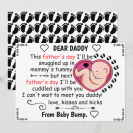 Cartão De Festividades Personalize nosso primeiro presente de Dia de os p