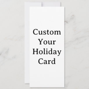 Cartão De Festividades Personalize seu Squared 4" x 9.25"
