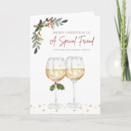 Cartão De Festividades Personalized Christmas Special Friend Holiday Card
