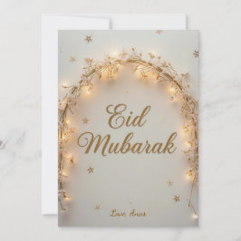 Cartão De Festividades Personalized Eid Mubarak