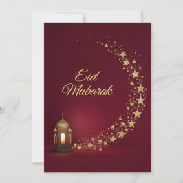 Cartão De Festividades Personalized Eid Mubarak elegant card