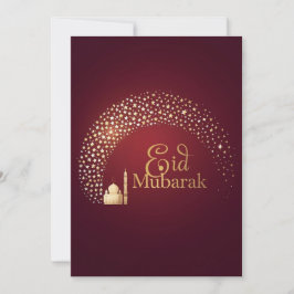 Cartão De Festividades Personalized Eid Mubarak Elegant card