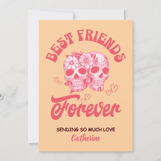 Cartão De Festividades Personalized Galentine’s Day Card (Frente)