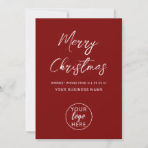 Personalized Merry Christmas Company Logo