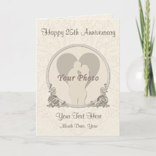 Cartão De Festividades Personalized PHOTO Anniversary Cards for ANY YEAR