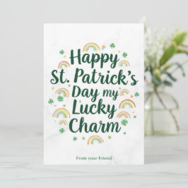 Cartão De Festividades Personalized St Patrick's Day Holiday Card