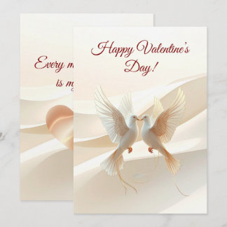 Cartão De Festividades Personalized Valentine Card – Romantic Love Greeti