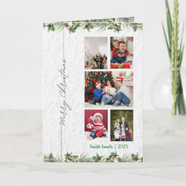 Cartão De Festividades Personlized Merry Christmas Photo Card