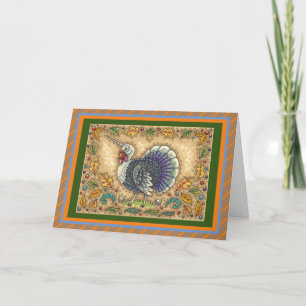 CARTÃO DE FESTIVIDADES PERU DE AÇÃO DE GRAÇAS UNICÓRNI, FANTASIA CAPRICHO