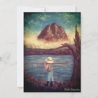 Cartão De Festividades Pesca de Menino