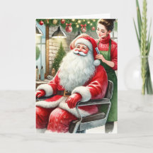 Pêssego personalizado com Natal de Papai Noel