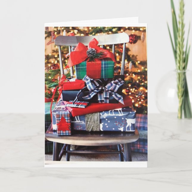 CARTÃO DE FESTIVIDADES PESSOAS ESPECIAIS DE TEMPO DO NATAL (Frente)