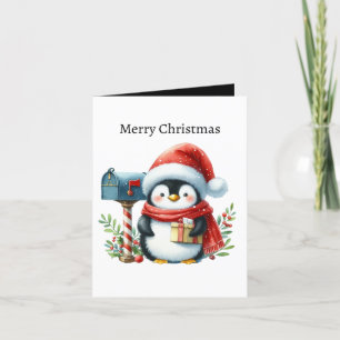 Cartão De Festividades Pessoas que enviam cartas de Natal Festivo