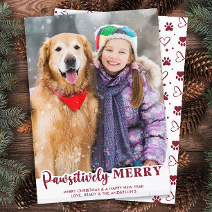 Cartão De Festividades Pet Dog Quarantine Pawsitive Year Foto Pet
