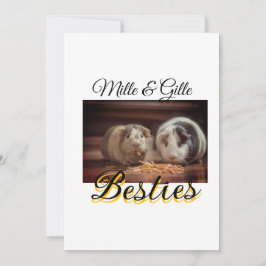 Cartão De Festividades Pet Frities adiciona nome e foto animal amor