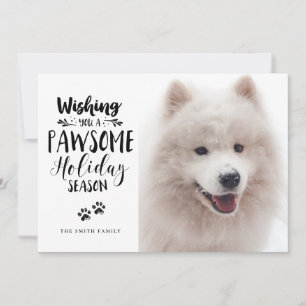 Cartão De Festividades Pet Personalizado 2 Fotos   Tipografia Incrível de
