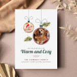 Cartão De Festividades Pet Photos Family Christmas Modern<br><div class="desc">Pet Photos Family Christmas Modern Holiday Card (Cartão de Natal para a família de fotos) Você pode adicionar facilmente suas fotos de animais de estimação clicando no botão "Personalizar"</div>