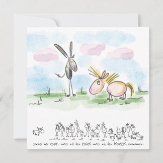 Cartão De Festividades Pferdekarte – Grusskarte für Pferdeliebhaber