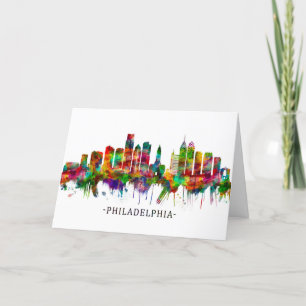 Cartão De Festividades Philadelphia Pennsylvania Skyline