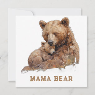 Cartão De Festividades *~* Photo MAMA BEAR Ap72 Sweet Dia de as mães Card