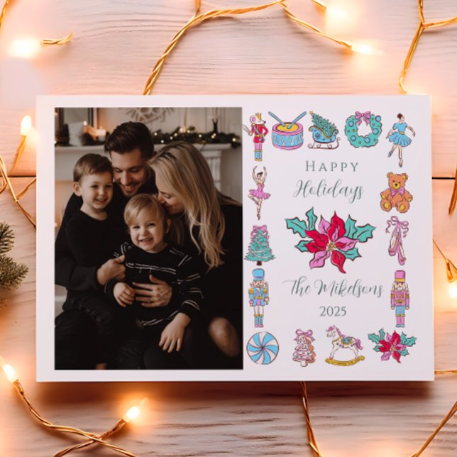 Cartão De Festividades Photo Nutcracker Ballet Christmas (Criador carregado)