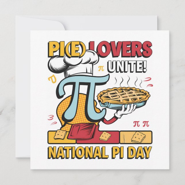 Cartão De Festividades Pi Lover Unite (Frente)