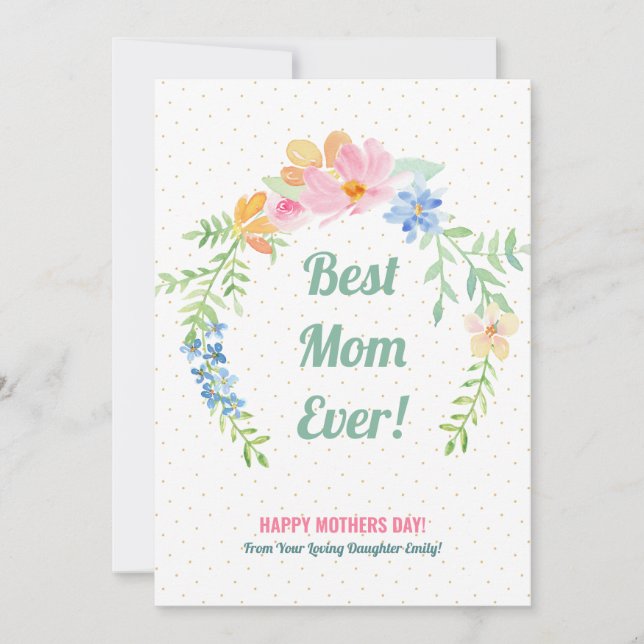 Cartão De Festividades Pia e coroa azul-pastel (Frente)