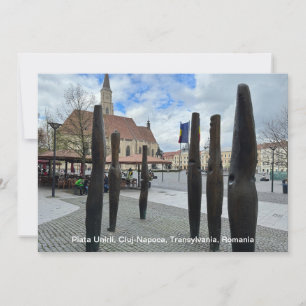 Cartão De Festividades Piata Unirii, Cluj-Napoca, Romênia, em