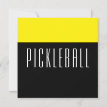 PICKLEBALL Diversão Preto Brilho Amarelo Amarelo