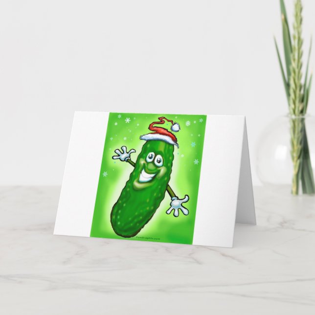Cartão De Festividades Picle de Natal (Frente)