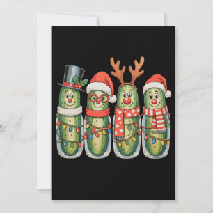 Cartão De Festividades Picles de Natal Xmas Engraçado Festivo Férias
