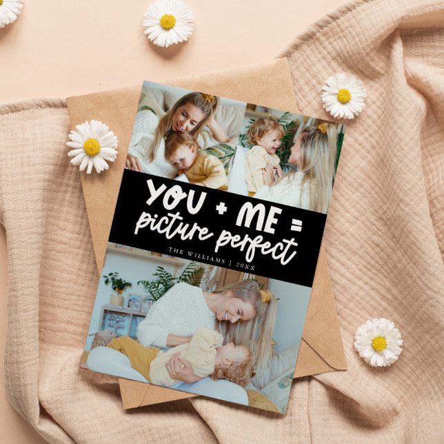 Cartão De Festividades Picture Perfect Black Photo Valentines Day (Criador carregado)