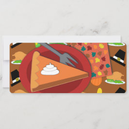 Cartão De Festividades Pie de Ação de Graças