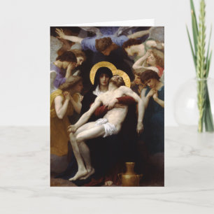 Cartão De Festividades Pieta de Bouguereau