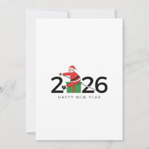Cartão De Festividades Pilates Papai Noel Feliz Ano Novo