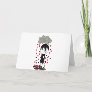 Cartão De Festividades Pilha do coração