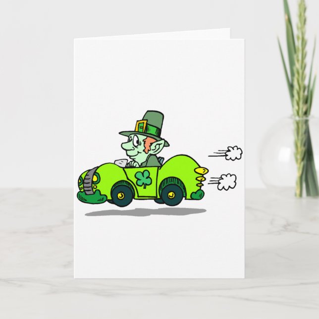 Cartão De Festividades Piloto do Leprechaun (Frente)